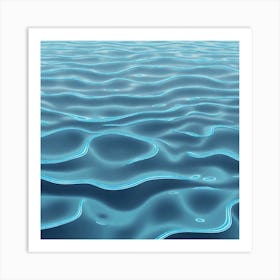 Realistic Water Flat Surface For Background Use (49) Art Print