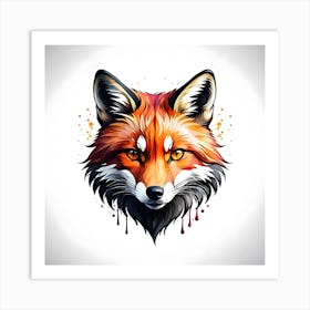 Fox Head 1 Art Print