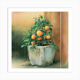 Oranges In A Pot 15 Art Print