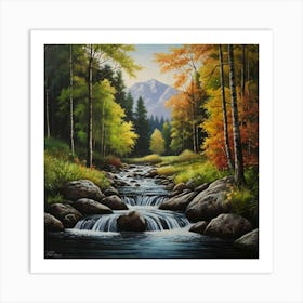 Autumn Creek Art Print