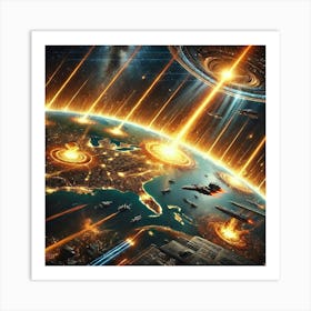 Converted Strategic Use Orbital Supernova Array Art Print