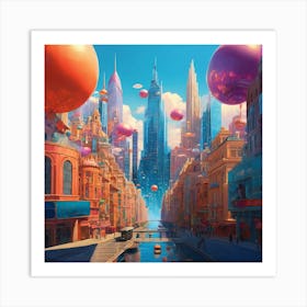 Cityscape Art Print