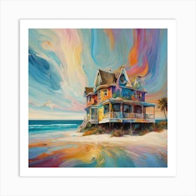 House On The Beach 1 Art Print