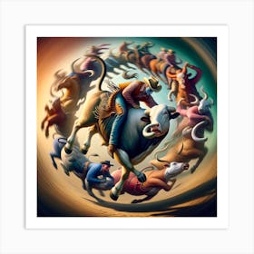 Infinite rodeo Art Print