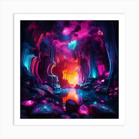 Caves Art Print