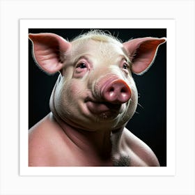 Pig Portrait 2 Art Print