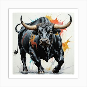 Bull Bull Art Print