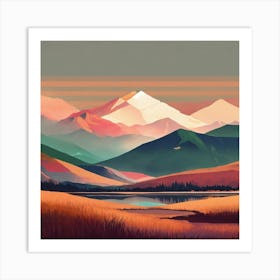 Mountain Landscape 6 Art Print