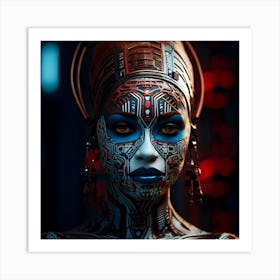 Futuristic Woman 20 Art Print