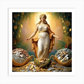 Goddess Of Money31 Art Print