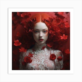 Red Roses Art Print