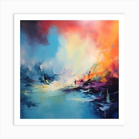 Ethereal Strokes Art Print