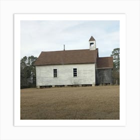 Old White Church Art Print