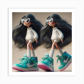 Nike Girl 3 Art Print