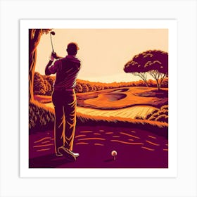 Golfer Playing Golf 10 Poster