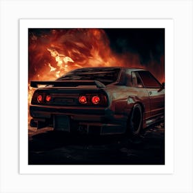 Nissan Gtr Art Print