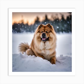 Heidi the Chow Art Print