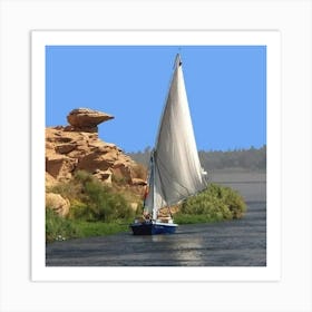 Sailboat On The Nile Art Print