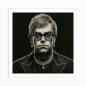 Elton John Art Print