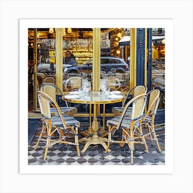 Paris Cafes And Restaurants Art Print