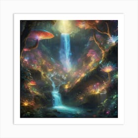 Fairy Forest Paintings Art Print 4 Art Print