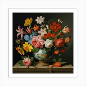 Flowers In A Vase 9 Art Print