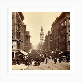 Philadelphia Street Scene Art Print