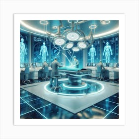 Futuristic Medical Room Art Print