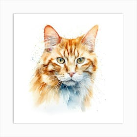 Honeybear Cat Portrait 3 Art Print