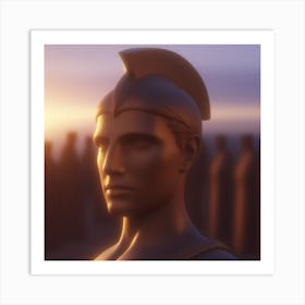 Portrait Of A Spartan Art Print