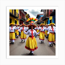 Colombian Dancers 6 Art Print