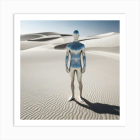 Man In The Desert 229 Art Print