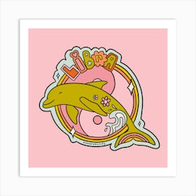 Libra Dolphin Art Print