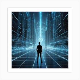 Futuristic Cityscape 9 Art Print