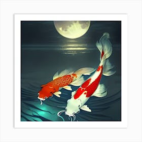 Koi Fish Art Print