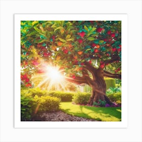 Apple Tree In The Garden Art Print