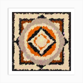 Pixelated Prism Octagon Art Print