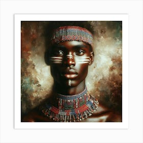 African Portrait Art Print