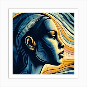 Portrait Of A Woman Art Print