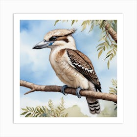 Kookaburra - Watercolour Art Print