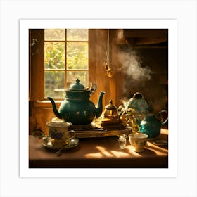 As Steam Rises From The Teapot (3) Art Print