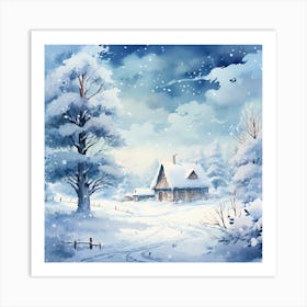 Snowfall Whispers Art Print