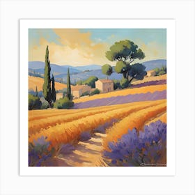 Lavender Field Art Print