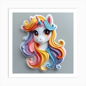 Unicorn 506 Art Print