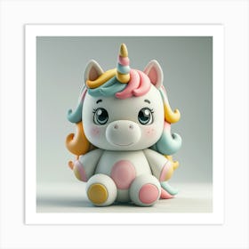 Unicorn 3d Print 8 Art Print