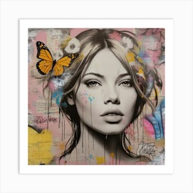 Butterfly Girl 1 Art Print