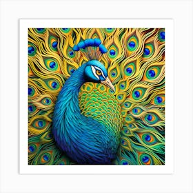 Peacock 3 Art Print