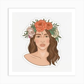 Flower Girl picture Art Print
