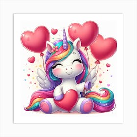 Adorable Unicorn Art Print