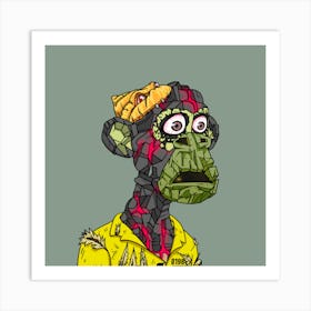 Zombie Monkey 1 Art Print